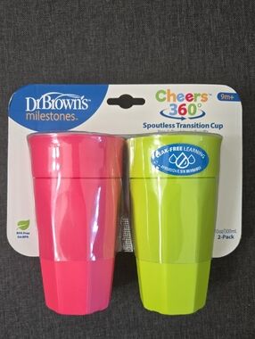 💥Dr. Brown's Spoutless Transition Cups 2-Pack